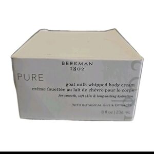 Beekman 1802 Goat Milk Whipped Body Cream 8 Fl Oz SEALED Botanical Oils NWT
